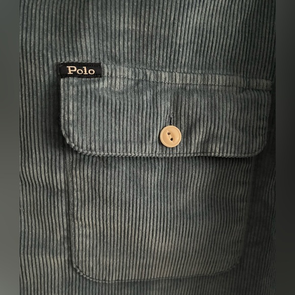 Polo Ralph Lauren 100% Cotton Long Sleeve Button Down Corduroy Shirt sz 2XLT - Picture 8 of 15